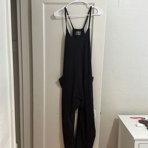 Free People Hot Shot Onesie Washed Black (S)